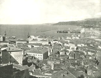 Città e porto, Trieste, Italia, 1895