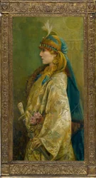 Ritratto di Sarah Bernhardt come Roxanna in "Adrienne Lecouvreur"
