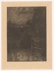 Ragazza al lavello