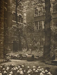 Il cimitero vuoto di quella che era All Hallows Staining, c. 1935
