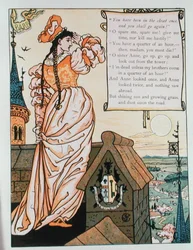 Anna guarda dalla torre, illustrazione per 