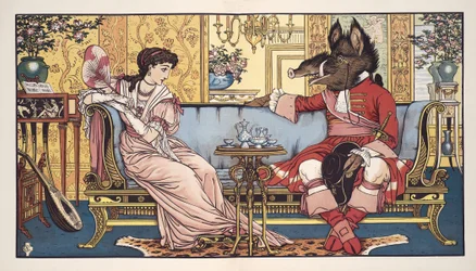 La bella e la bestia, pub. 1874