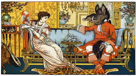 "Beauty and the Beat" Illustrazione di Walter Crane (1845-1915)
