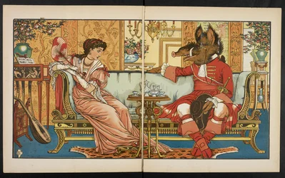Illustrazione per La Bella e la Bestia