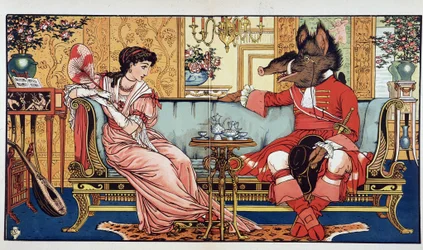 La Bella e la Bestia - ill. di Walter Crane