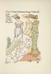 Miss Violet, Primrose e allegra Marygold. Tre giovani signore