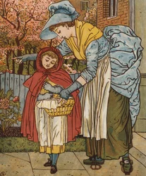 Cappuccetto Rosso (litografia a colori)