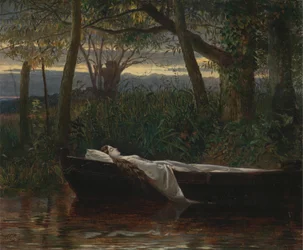 La dama di Shalott [1862, Royal Academy of Arts, Londra, catalogo della mostra]