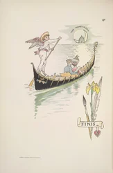 La luna di miele. La coppia in una gondola