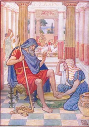 Sì, veramente, tu sei Odisseo (illustrazione da La storia della Grecia, anni 