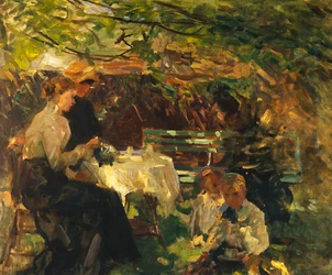 Tè in giardino, ca. 1902
