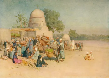 Un mercato ai margini del deserto