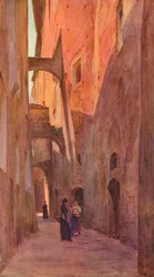 Una strada a Siena, c1900 1913