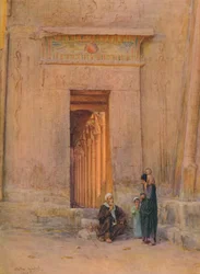 Porta nel Tempio di Iside, c. 1905