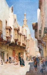 El-Fouyateah, Cairo (litografia a colori)