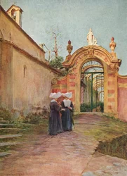 Ingresso alla Villa Centurione, S. Margherita Ligure, c1910, 1912