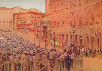 Il Palio di Siena, c1900 1913