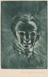 Lächelnder Kopf (Autoritratto), 1923