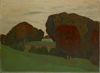 Parco danese con villa
