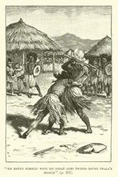 Illustrazione per Le miniere di re Salomone di H. Rider Haggard