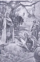 Su questo campo è nata la nazione inglese, illustrazione da My Magazine