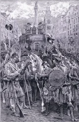 Proclamazione del Vecchio Pretendente come Re Giacomo VIII alla Croce di Edimburgo