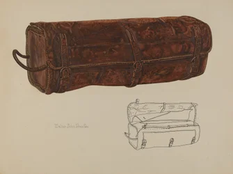 Borsa per la Posta in Pelle, c. 1938