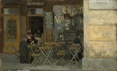 Caffè a Dieppe, c. 1884-5