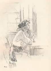 Ragazza che medita, c1911 1931