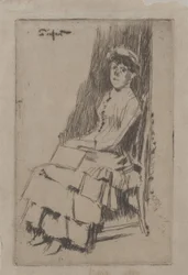 Ritratto di Agnes Oldfield, c.1887