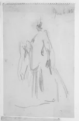 Schizzo di una figura femminile