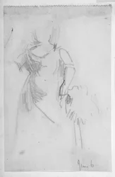Schizzo di una figura femminile