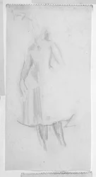 Schizzo di una figura femminile