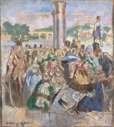 Il fiume [dopo John Gilbert], 1930-31 circa (olio su tela)