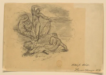 Un gruppo di quattro ninfe (motivo per design)