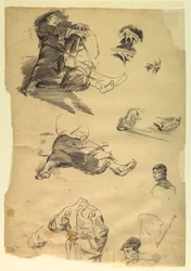 Studi di figure per una rappresentazione storica