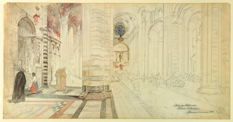 Studio per acquerello, Duomo di Siena