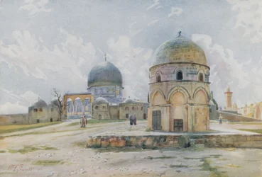 Mattina a Gerusalemme: La Moschea di Omar sul lato ombreggiato