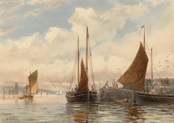Luggers di Penzance a Newlyn