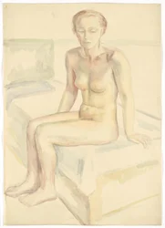 Nudo femminile seduto