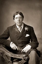 Oscar Wilde, scrittore irlandese, spiritoso e drammaturgo, c. 1890