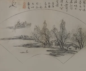 Paesaggio dopo Wen Tong 1018-1079, dal Manuale del Giardino di Semi di Senape, Prima Edizione