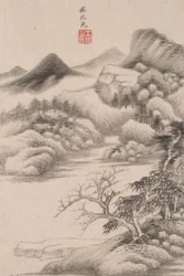 Paesaggio nello stile di vari vecchi maestri: Paesaggio dopo Dong Yuan