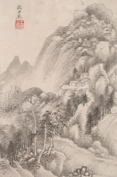 Paesaggio nello stile di vari vecchi maestri: Paesaggio dopo Juran (attivo nel X secolo d.C.)