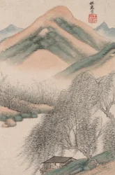 Paesaggi nello stile dei vecchi maestri; Paesaggio dopo Hui Chong (965)