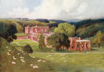 Abbazia di Furness (litografia a colori)