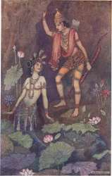 Arjuna e la ninfa del fiume