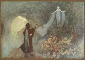 La fata appare al principe nella grotta, da Cenerentola