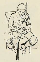 Ragazzo che legge, c1900