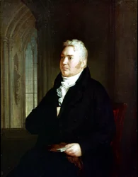 Ritratto di Samuel Taylor Coleridge (1772 - 1834). Dipinto attribuito a Washington Allston (1779 - 1843)